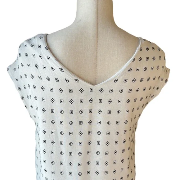 Madewell White and Black Patterned Dress - Picture 3 of 7